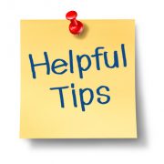 Helpful tips